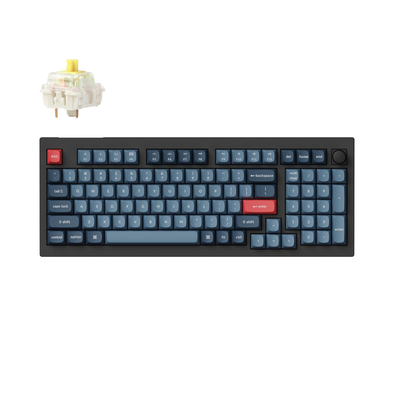 Keychron V5 Max Wireless Custom  Keyboard - BANANA Switch