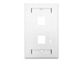 Linkbasic Two Port Faceplate 115 x 70mm
