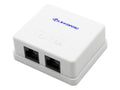 Linkbasic Cat6a Double Surface Mount Box