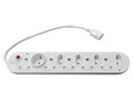 Multi Plug 5x16A 5x5A 0.5m IEC Cord White