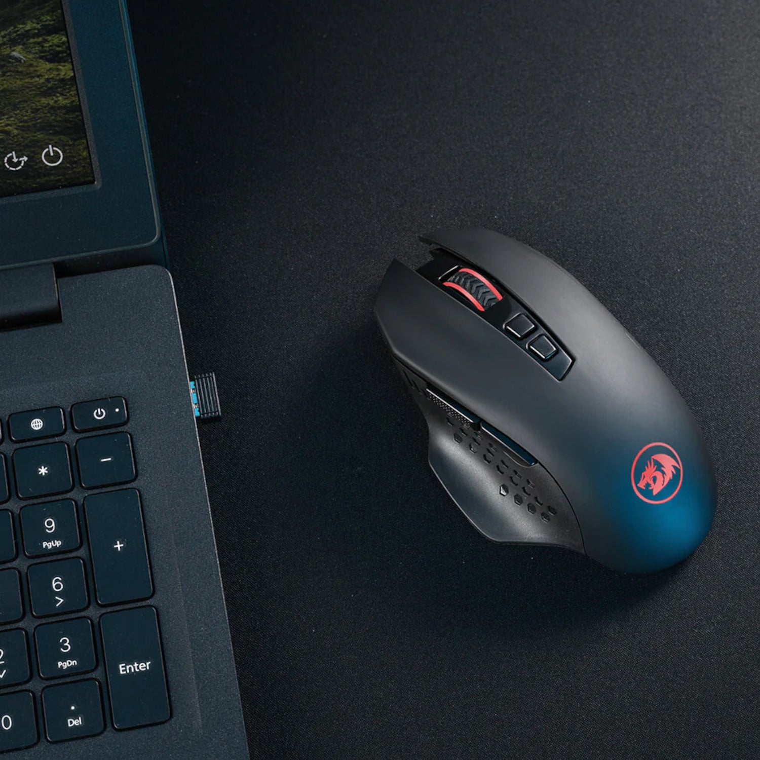 Redragon GAINER M656 Wireless Gaming Mouse 4000DPI – Black